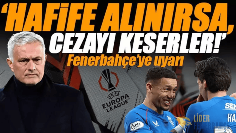 Fenerbahçe dikkatli olmalı