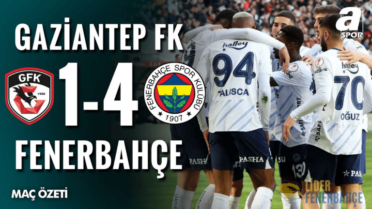 Gaziantep FK 1-4 Fenerbahçe Maç Özeti