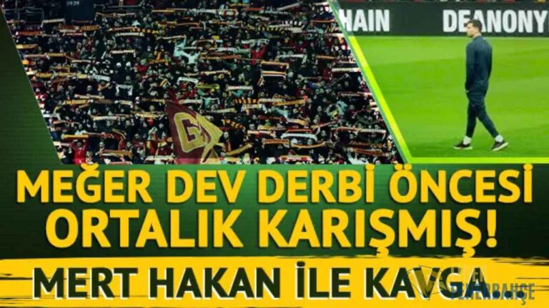 Derbi öncesi Mert Hakan'a saygısızlık