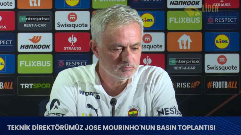 Mourinho'dan Avrupa maçı öncesi açıklamalar
